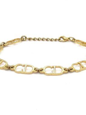 DIOR/ChristianDior - Gold Hardware Bracelet